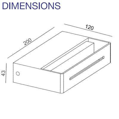 SCI CRAFT - 7W LED Modern Exterior Up/Down Wall Light IP54 - 3000K-SCI-Ozlighting.com.au