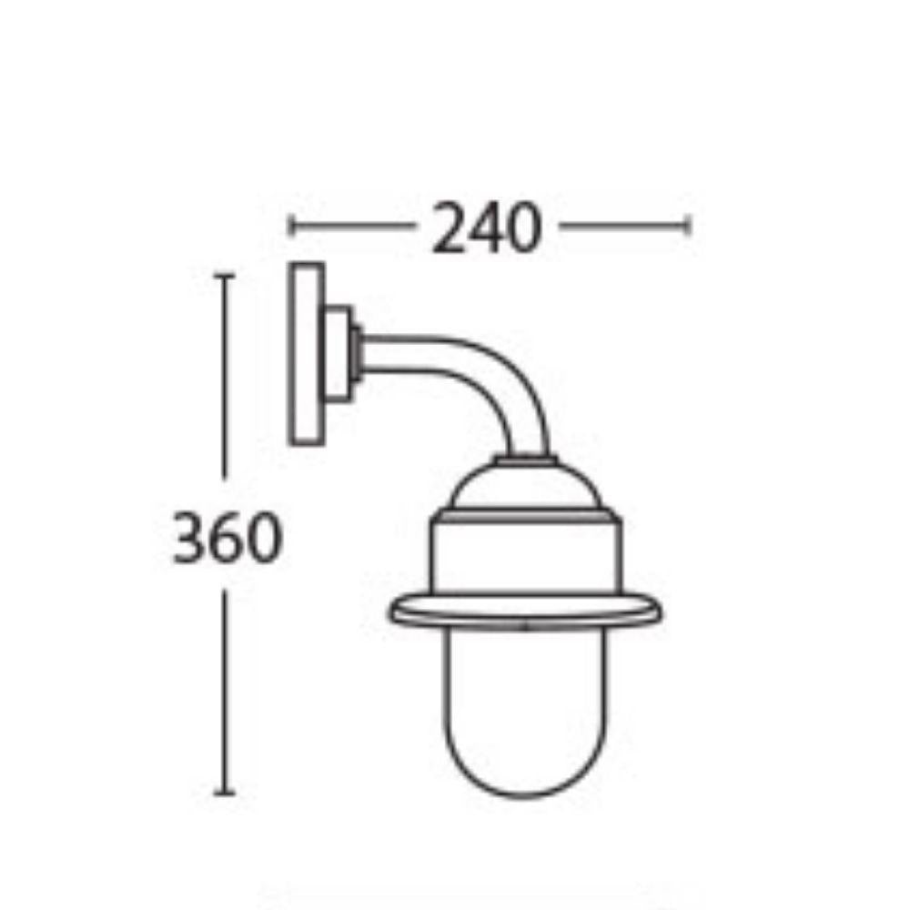 Seaside Lighting ALBANY Traditional Outdoor Wall Bracket Light - IP44-Seaside Lighting-Ozlighting.com.au