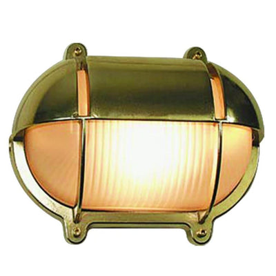 Seaside Lighting FREMANTLE - Oval Eyelid Bunker Light IP54 Solid Brass-Seaside Lighting-Ozlighting.com.au