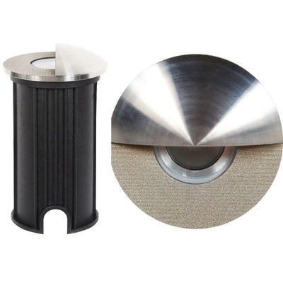 Seaside Lighting TORAKINA/NARRABEEN - Round 1W Recessed Eyelid LED Steplight 12V - 3000K-Seaside Lighting-Ozlighting.com.au