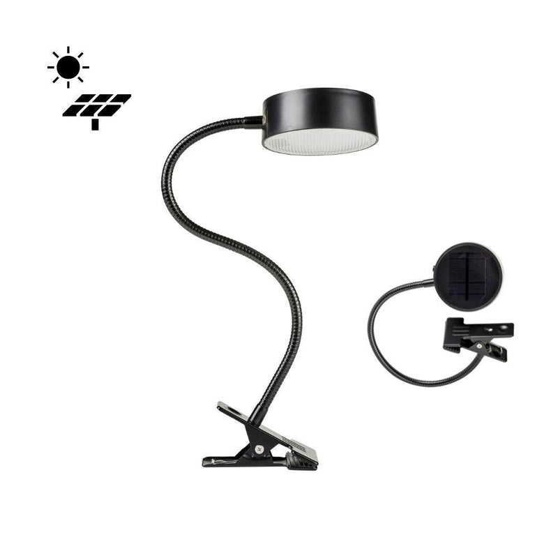 Solar Lighting Direct SLDCL - Solar Powered 1W LED Portable Multi-Purpose Clamp Lamp BBQ Light IP44 5000K-Solar Lighting Direct-Ozlighting.com.au