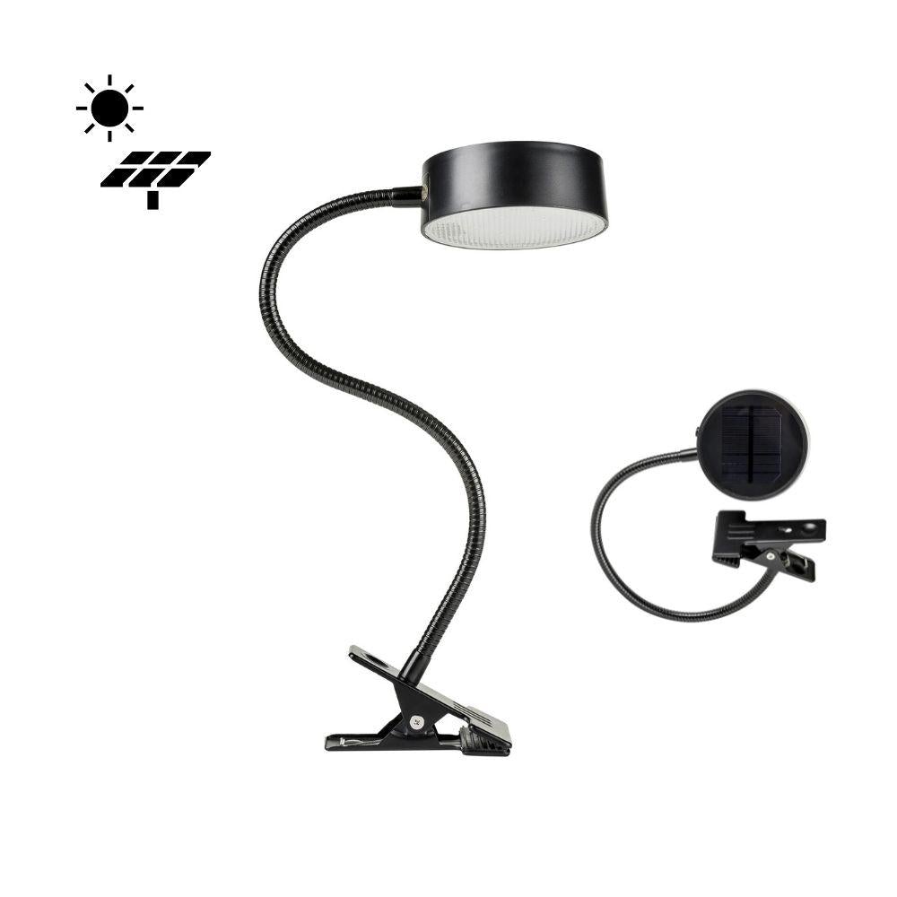 Solar Lighting Direct SLDCL Solar Powered LED Portable Multi-Purpose Clamp Lamp - 1W, BBQ Light IP44 5000K-Solar Lighting Direct-Ozlighting.com.au