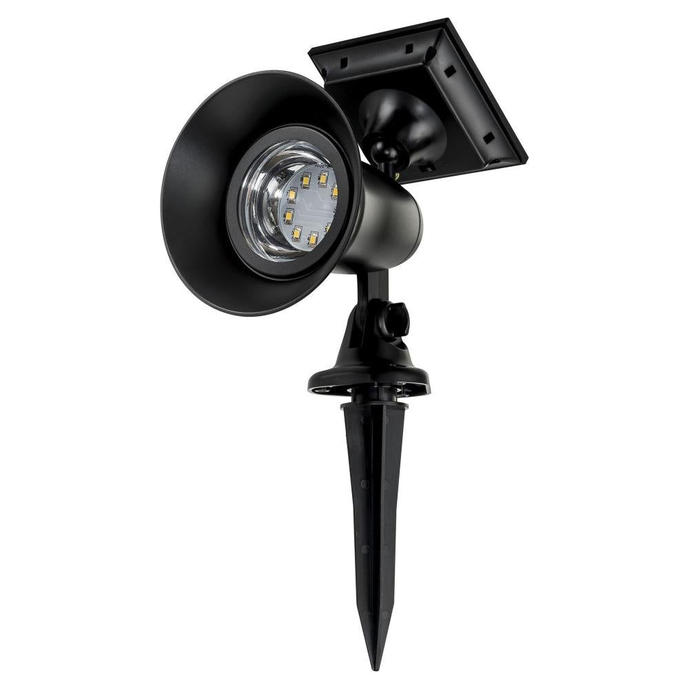 Solar Lighting Direct SLDGS0052 Portable Solar LED Garden Spike Light - 1.8W, Attached Panel IP44 3000K-Solar Lighting Direct-Ozlighting.com.au