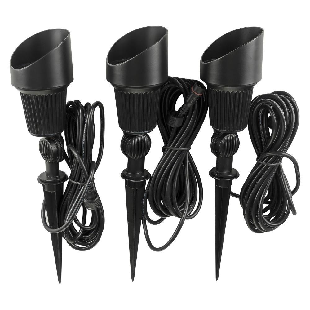 Solar Lighting Direct SLDGSK0055 Portable Solar LED Garden Spike Light Kit - 3 Pack, Remote Solar Panel IP65 6000K-Solar Lighting Direct-Ozlighting.com.au