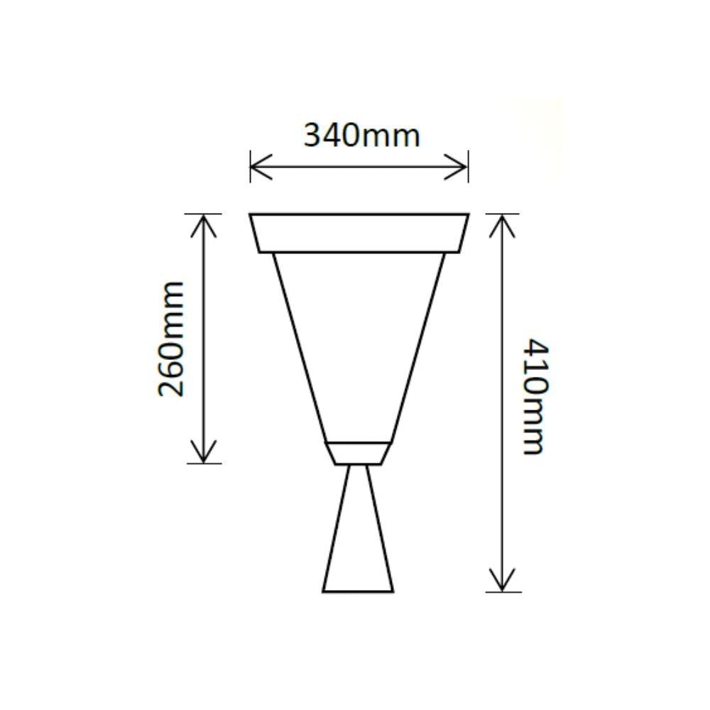 Solar Lighting Direct SLDPIL0008A/18A - Solar Powered 6.2W IP44 LED Flat Top Traditional Exterior Pillar Light With Sensor 5000K-Solar Lighting Direct-Ozlighting.com.au