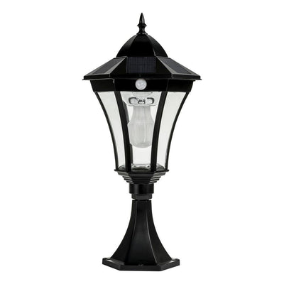 Solar Lighting Direct SLDPIL0009A/12A - Solar Powered 3.8W IP44 LED Traditional Exterior Pillar Light With Sensor 5000K-Solar Lighting Direct-Ozlighting.com.au