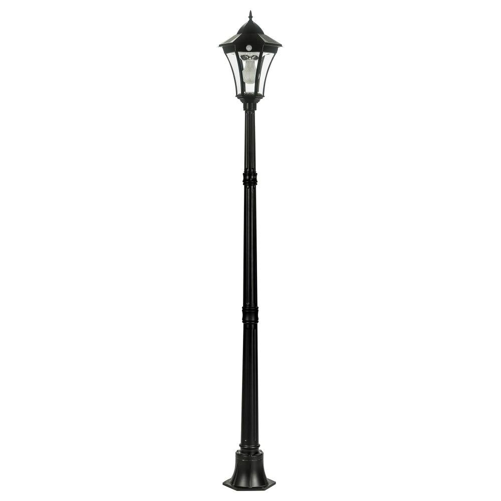 Solar Lighting Direct SLDPL0009A/12A - Solar Powered 3.8W IP44 LED Traditional Exterior Single Post Light With Sensor 5000K-Solar Lighting Direct-Ozlighting.com.au