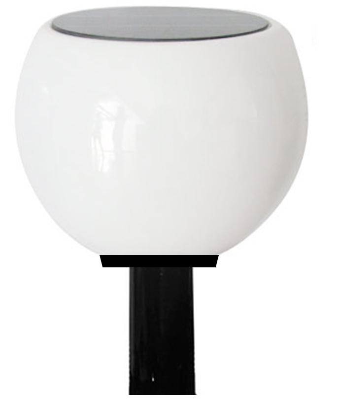 Solar Lighting Direct SLDPL1011/BLK Solar Powered Poly-Carb Post - 3W, Top (Retro Fit)-Solar Lighting Direct-Ozlighting.com.au