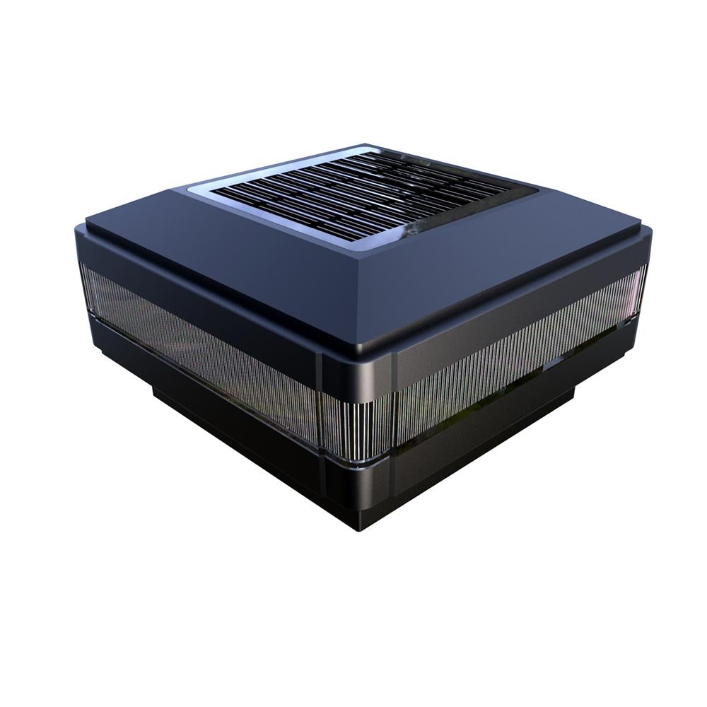 Solar Lighting Direct SLDPT3W Solar LED Outdoor Post Top Light - 3W IP65 Flat Top Square Modern-Solar Lighting Direct-Ozlighting.com.au