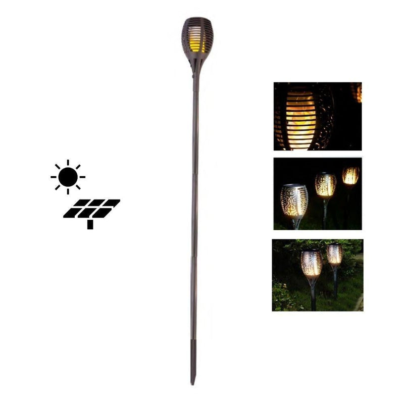 Solar powered store tiki torch lights