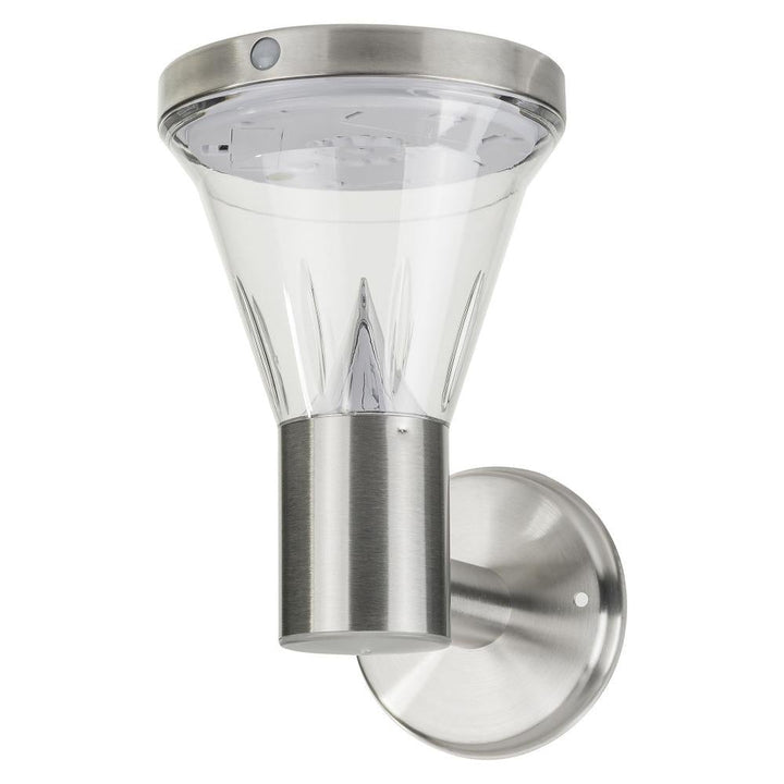 Solar Lighting Direct SLDWL0026/27 - Solar Powered 2.6W IP44 LED Exterior Wall Light With Sensor 3000K-Solar Lighting Direct-Ozlighting.com.au