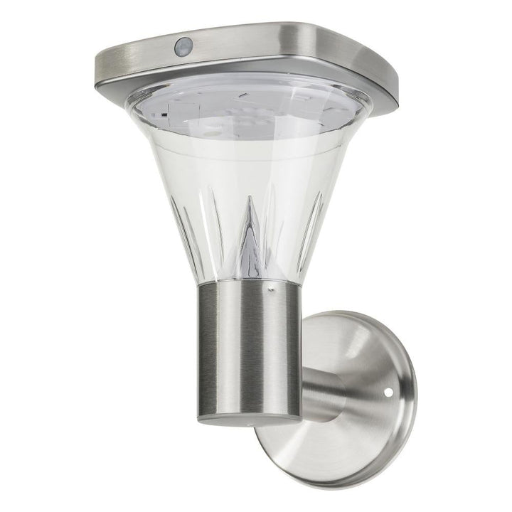 Solar Lighting Direct SLDWL0026/27 - Solar Powered 2.6W IP44 LED Exterior Wall Light With Sensor 3000K-Solar Lighting Direct-Ozlighting.com.au