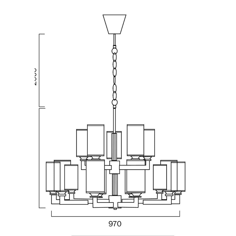 Telbix AHERN Pendant - 15 Light-Telbix-Ozlighting.com.au