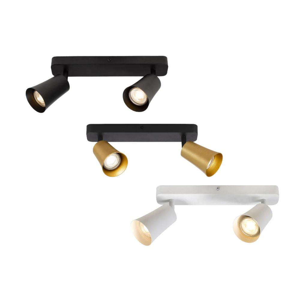 Telbix ALVEY Ceiling Spotlight - 2 Light-Telbix-Ozlighting.com.au