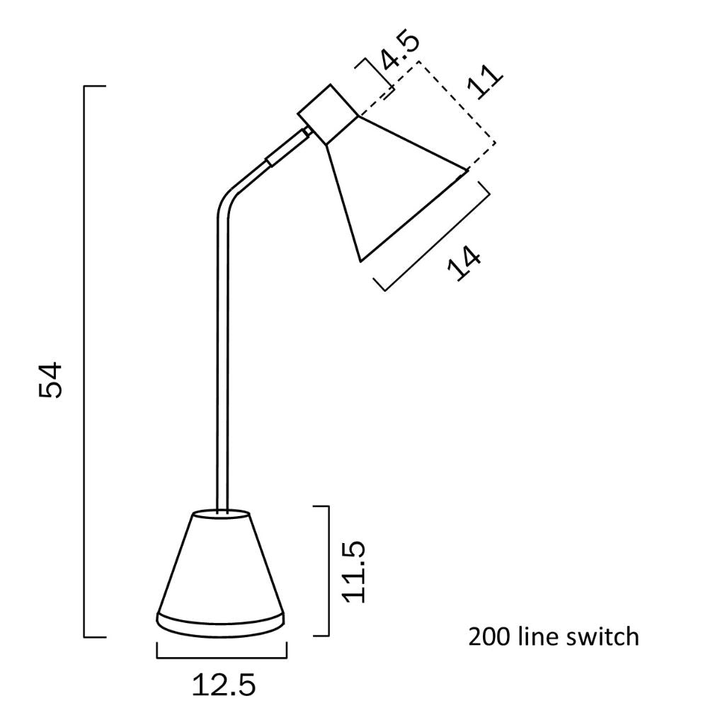Telbix AMBIA Table Lamp - 25W-Telbix-Ozlighting.com.au