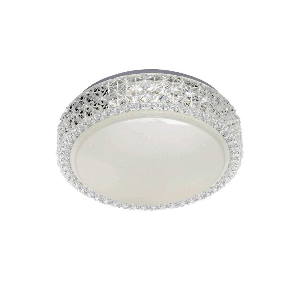 Telbix AMELIA 28 LED Oyster Ceiling Light - 18W, Decorative Colour Switchable, IP20-Telbix-Ozlighting.com.au