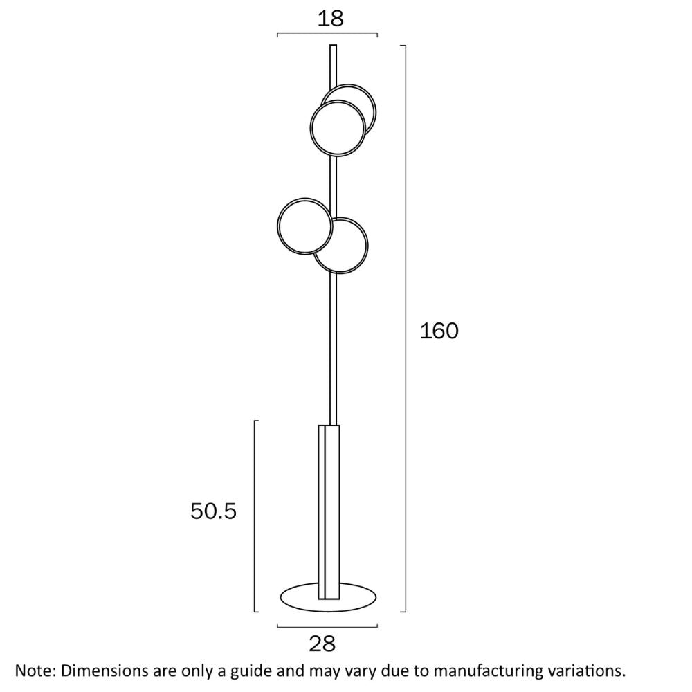 Telbix AMPARO Floor Lamp - 12W-Telbix-Ozlighting.com.au