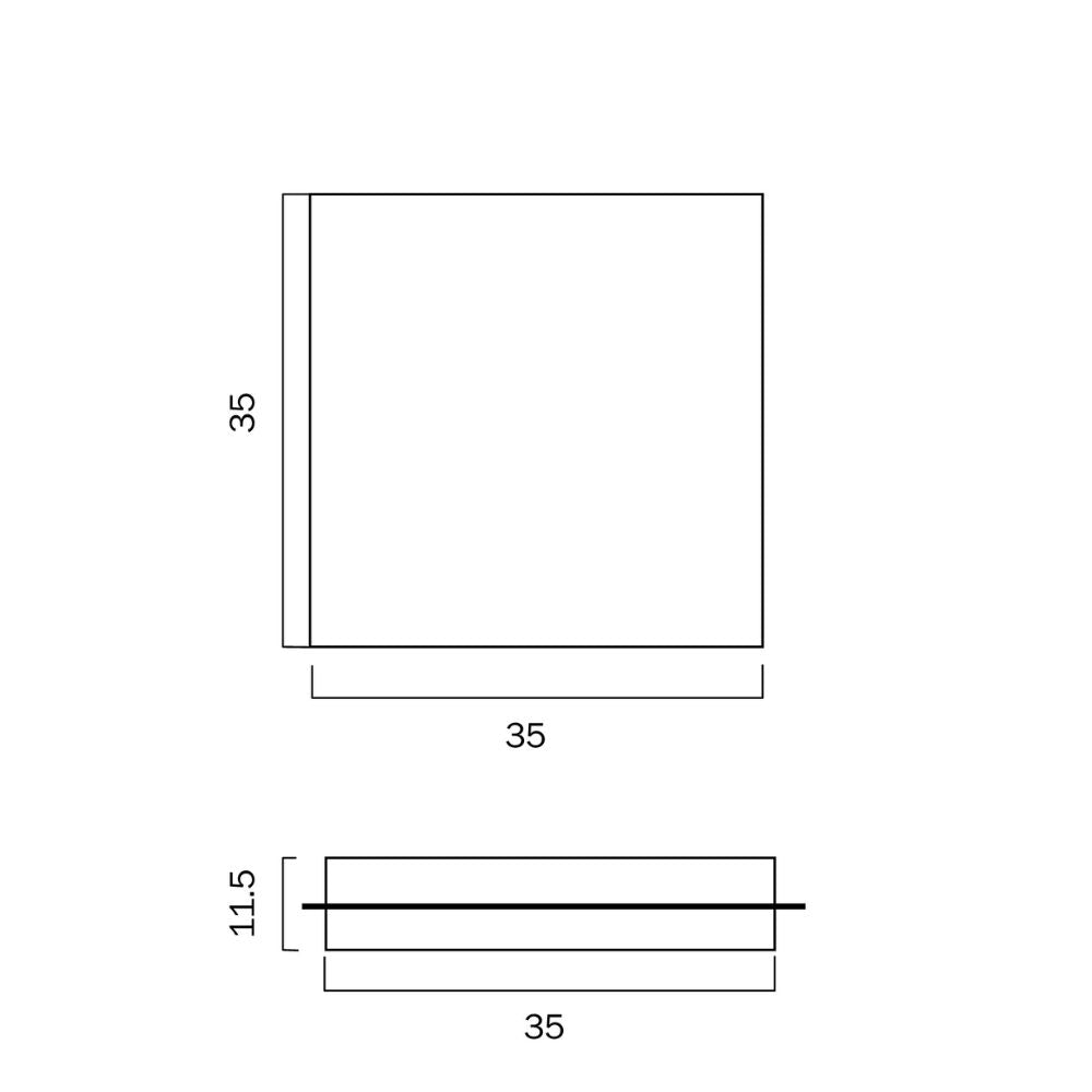 Telbix ANDELA LED Oyster Ceiling Light - 30W, Round/Square-Telbix-Ozlighting.com.au