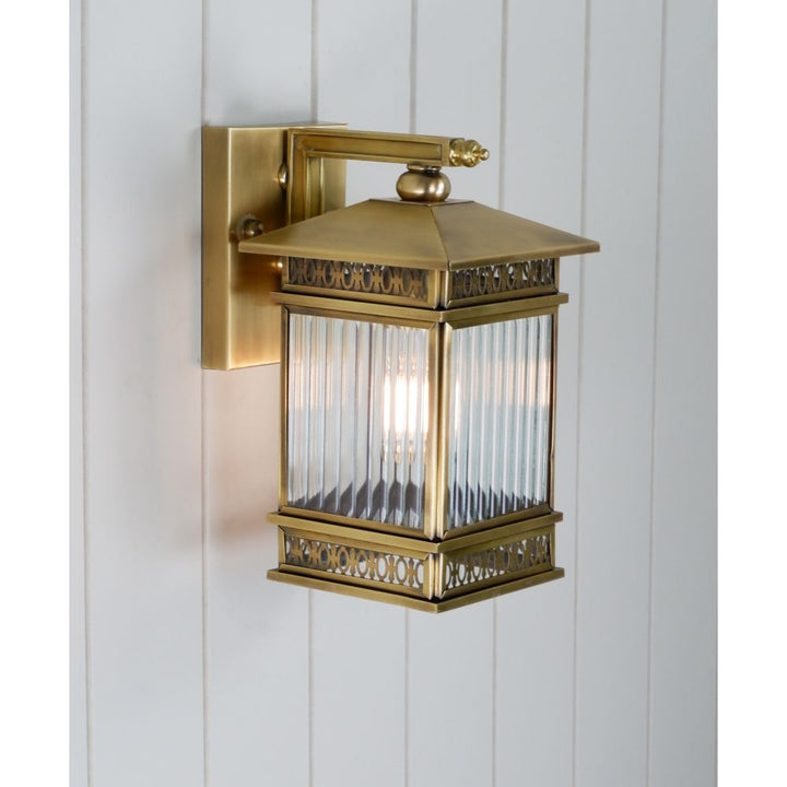 Telbix AVERA 15/17.5 - Modern Small/Large Exterior Wall Coach Light IP43 Brass-Telbix-Ozlighting.com.au