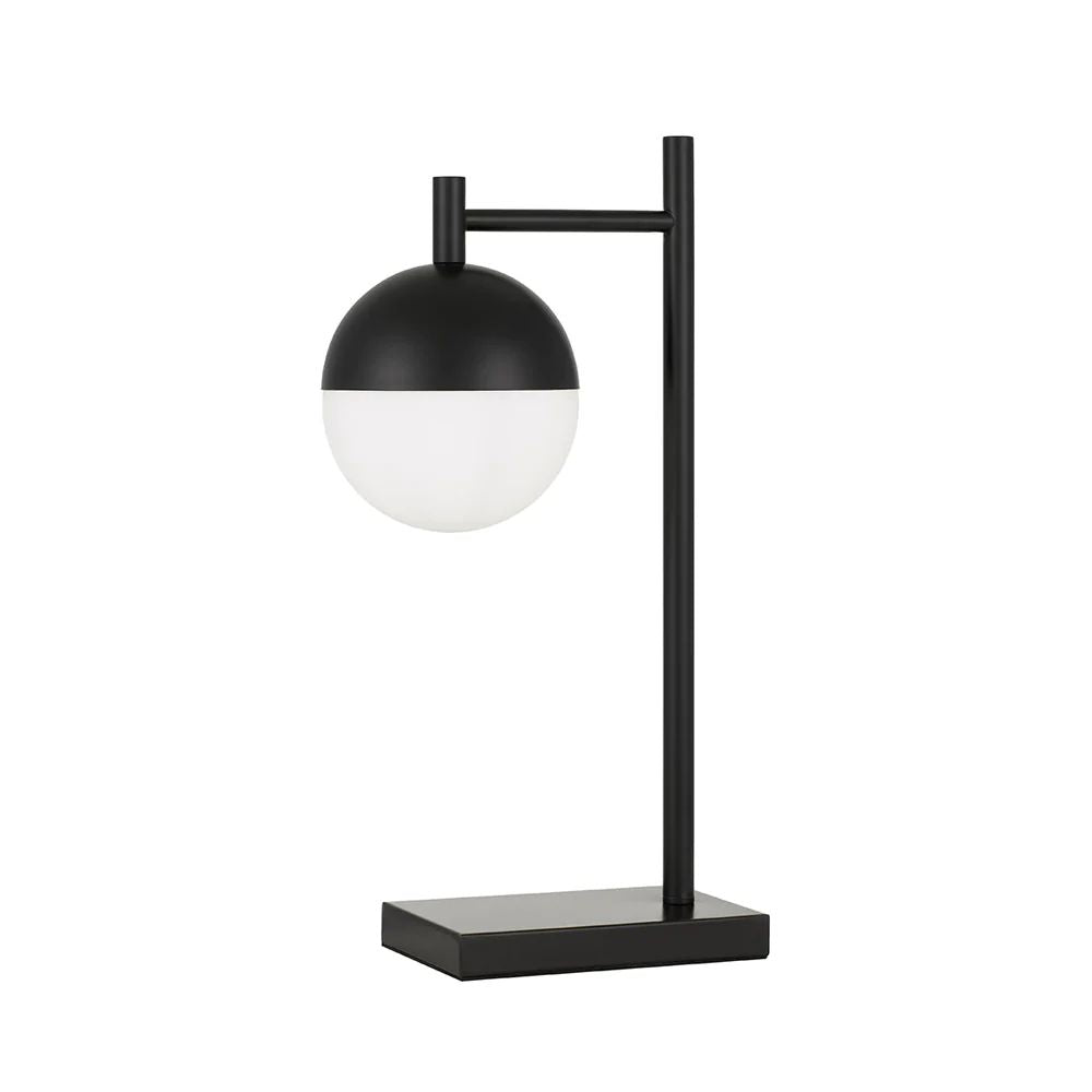 Telbix BASILO Table Lamp - Metal And Opal Glass, Antique Gold-Telbix-Ozlighting.com.au
