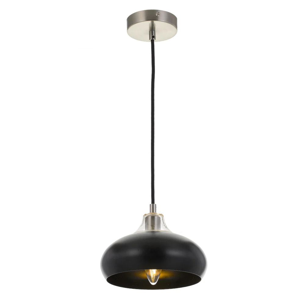 Telbix BECK 20 - 1 Light Metal & Glass Pendant-Telbix-Ozlighting.com.au