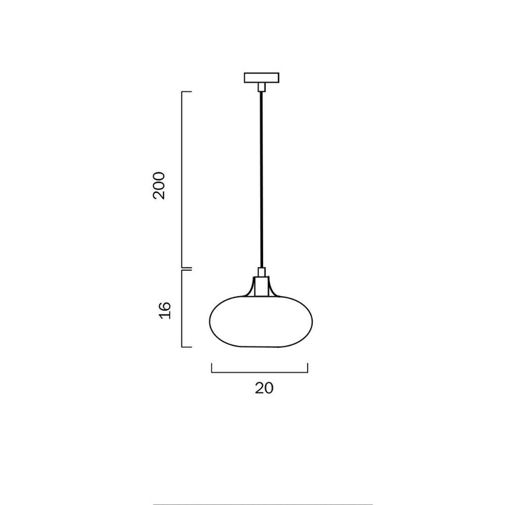 Telbix BECK 20 - 1 Light Metal & Glass Pendant-Telbix-Ozlighting.com.au