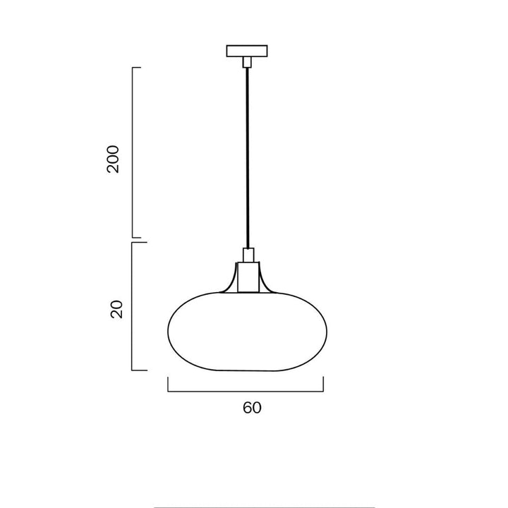 Telbix BECK 60 - 3 Light Metal & Glass Pendant-Telbix-Ozlighting.com.au