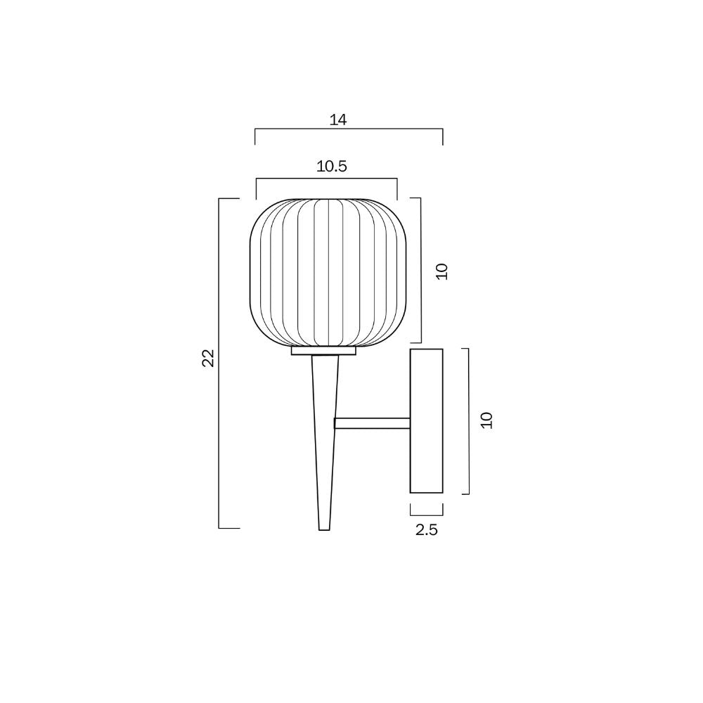 Telbix BOBO 1 Wall Light - 3W-Telbix-Ozlighting.com.au