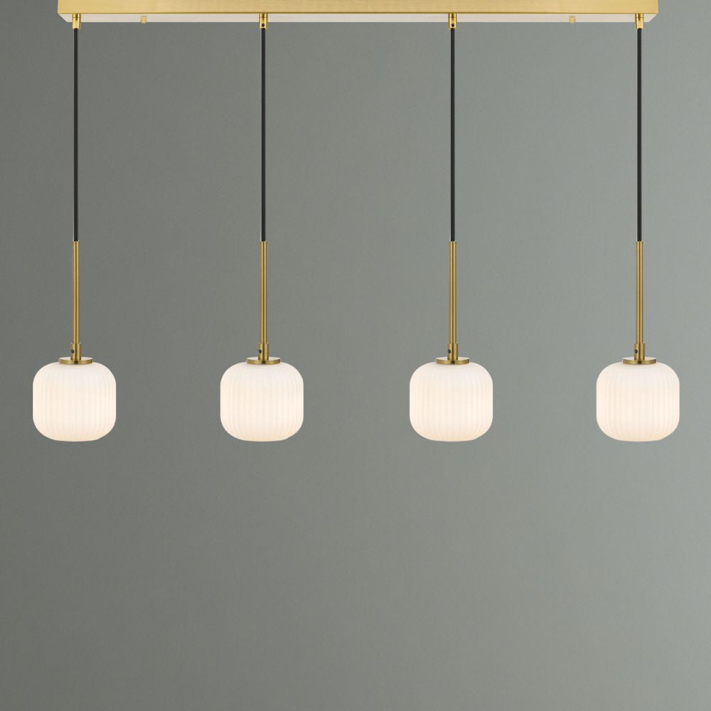 Telbix BOBO LED Pendant - 4 Light 12W, Bar, 3000K-Telbix-Ozlighting.com.au