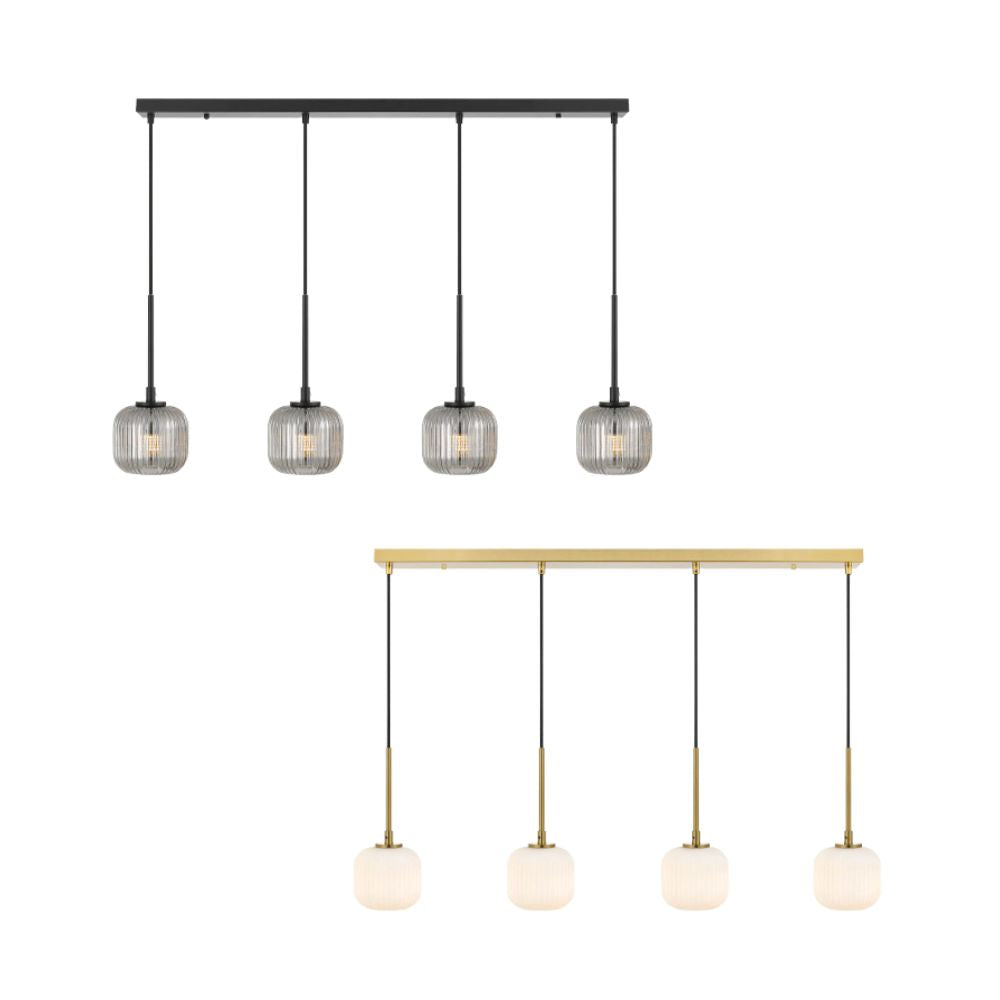Telbix BOBO LED Pendant - 4 Light 12W, Bar, 3000K-Telbix-Ozlighting.com.au