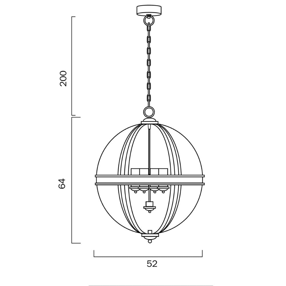 Telbix BODUM Pendant - 4 Light, Nickel-Telbix-Ozlighting.com.au