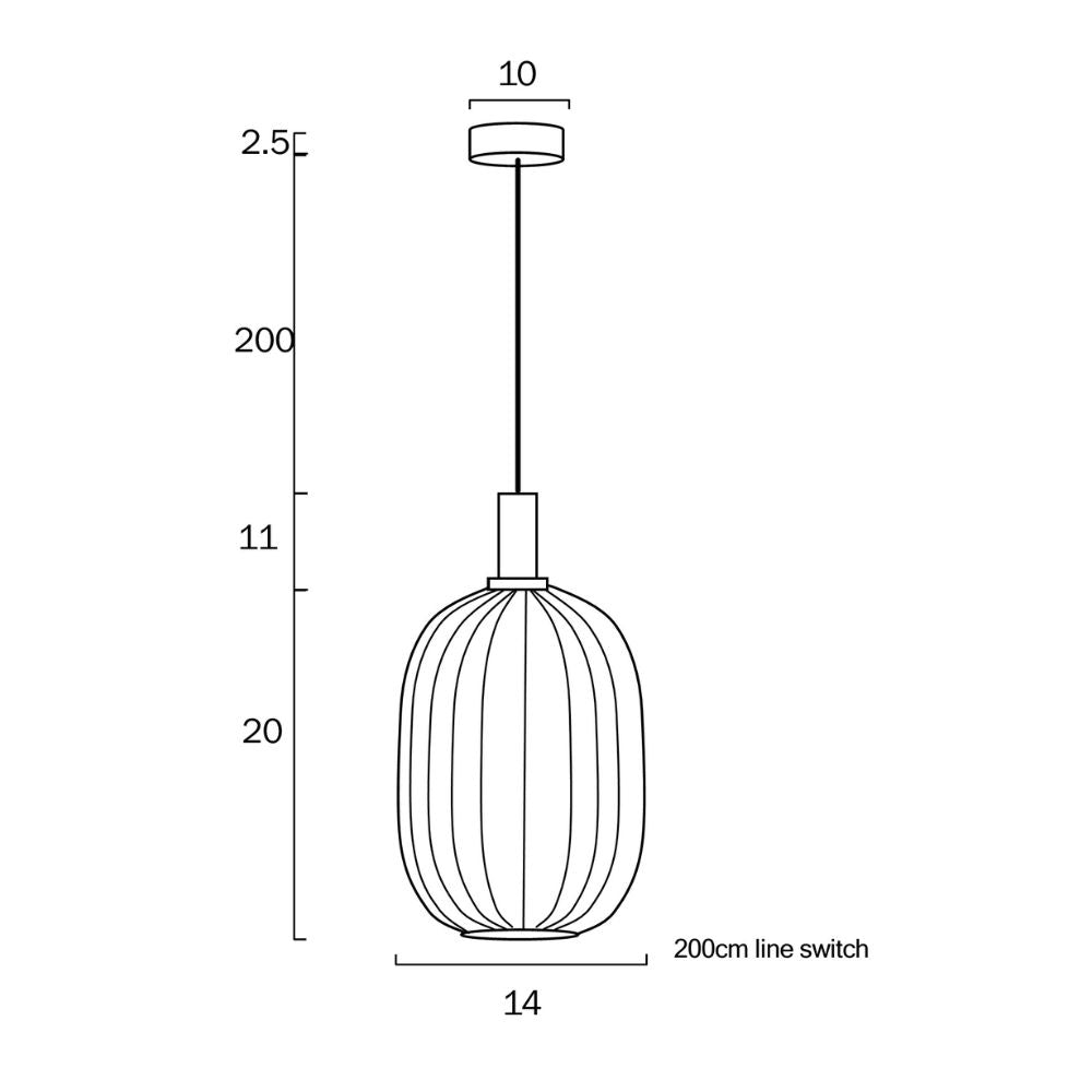 Telbix BONURA 14 Pendant - 1 Light-Telbix-Ozlighting.com.au