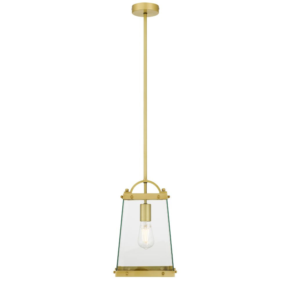 Telbix COLAIR - 1 Light Metal & Glass Pendant-Telbix-Ozlighting.com.au