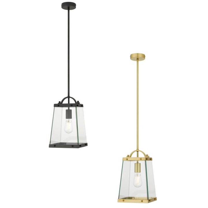 Telbix COLAIR - 1 Light Metal & Glass Pendant-Telbix-Ozlighting.com.au