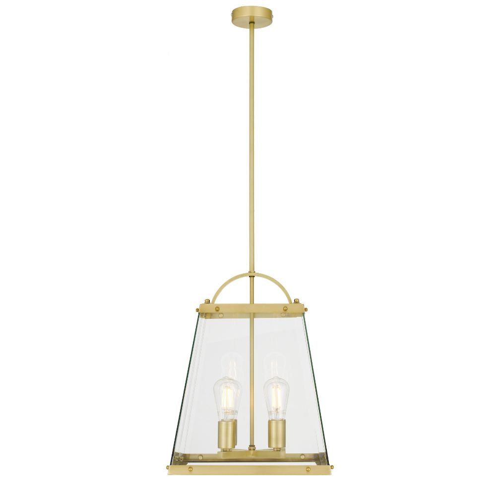 Telbix COLAIR - 4 Light Metal & Glass Pendant-Telbix-Ozlighting.com.au