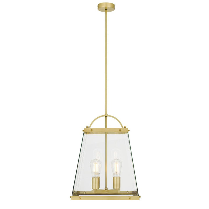 Telbix COLAIR - 4 Light Metal & Glass Pendant-Telbix-Ozlighting.com.au