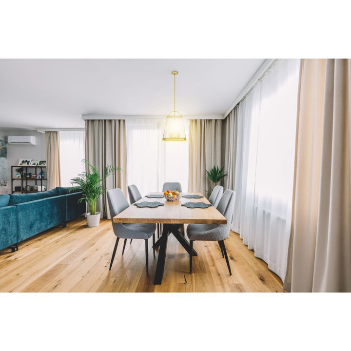 Telbix COLAIR - 4 Light Metal & Glass Pendant-Telbix-Ozlighting.com.au