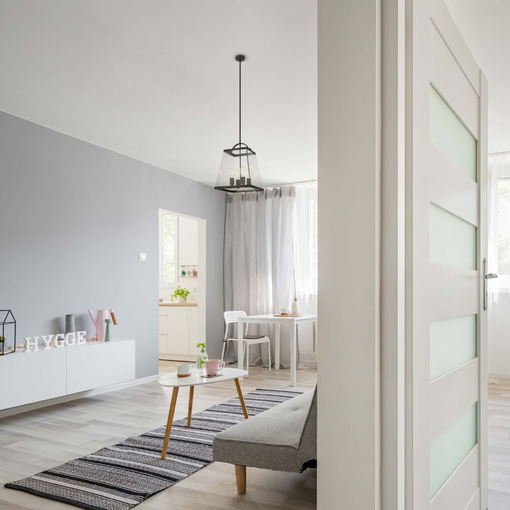 Telbix COLAIR - 4 Light Metal & Glass Pendant-Telbix-Ozlighting.com.au
