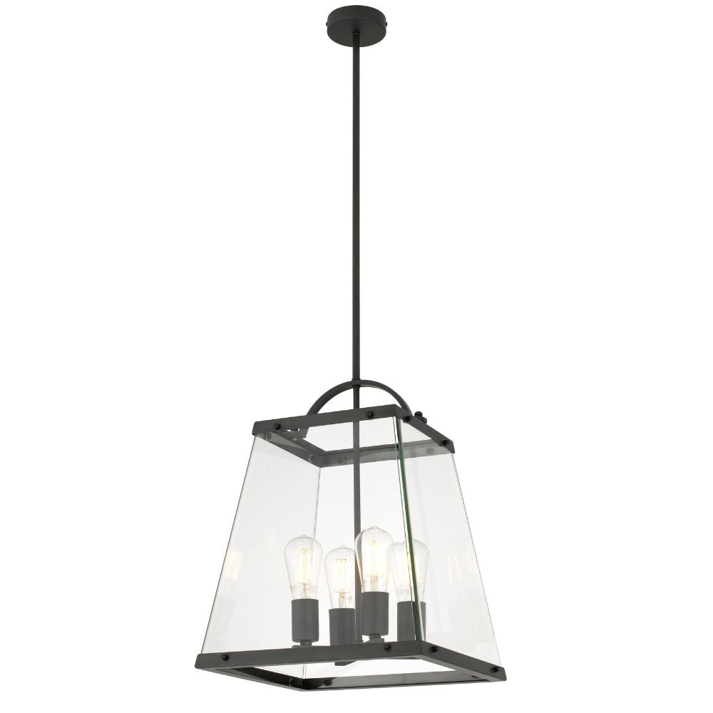 Telbix COLAIR - 4 Light Metal & Glass Pendant-Telbix-Ozlighting.com.au