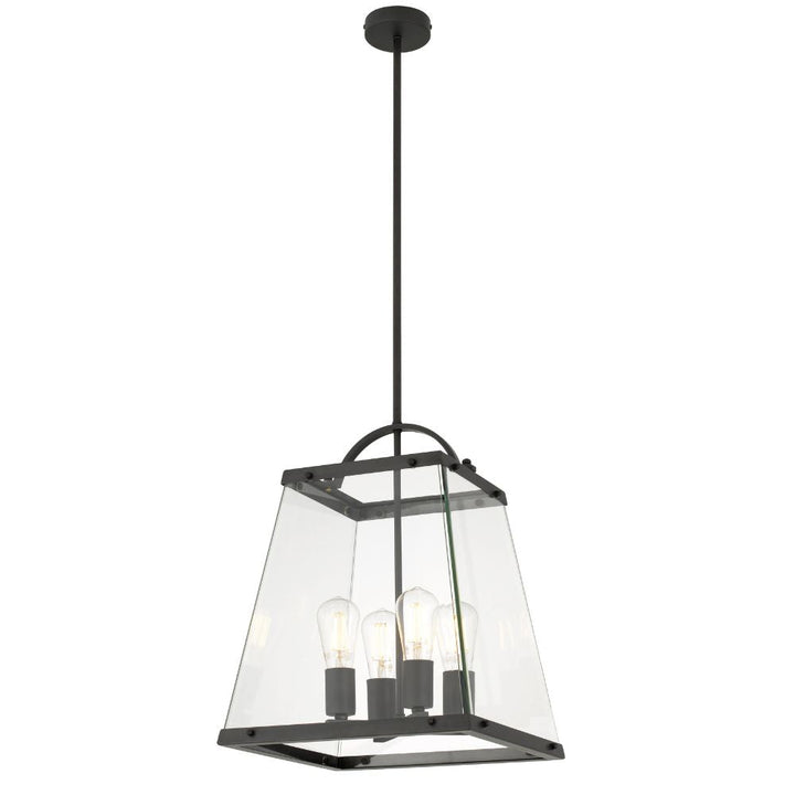 Telbix COLAIR - 4 Light Metal & Glass Pendant-Telbix-Ozlighting.com.au