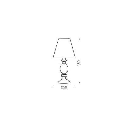 Telbix CREST - Metal And Glass Table Lamp-Telbix-Ozlighting.com.au