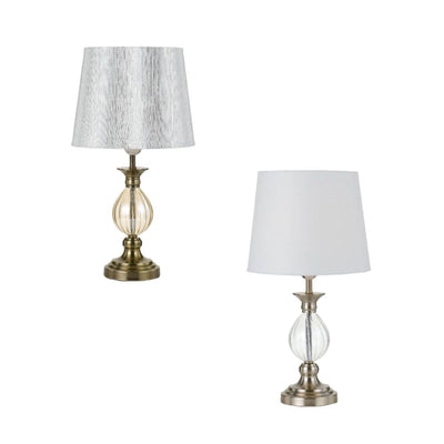 Telbix CREST - Metal And Glass Table Lamp-Telbix-Ozlighting.com.au