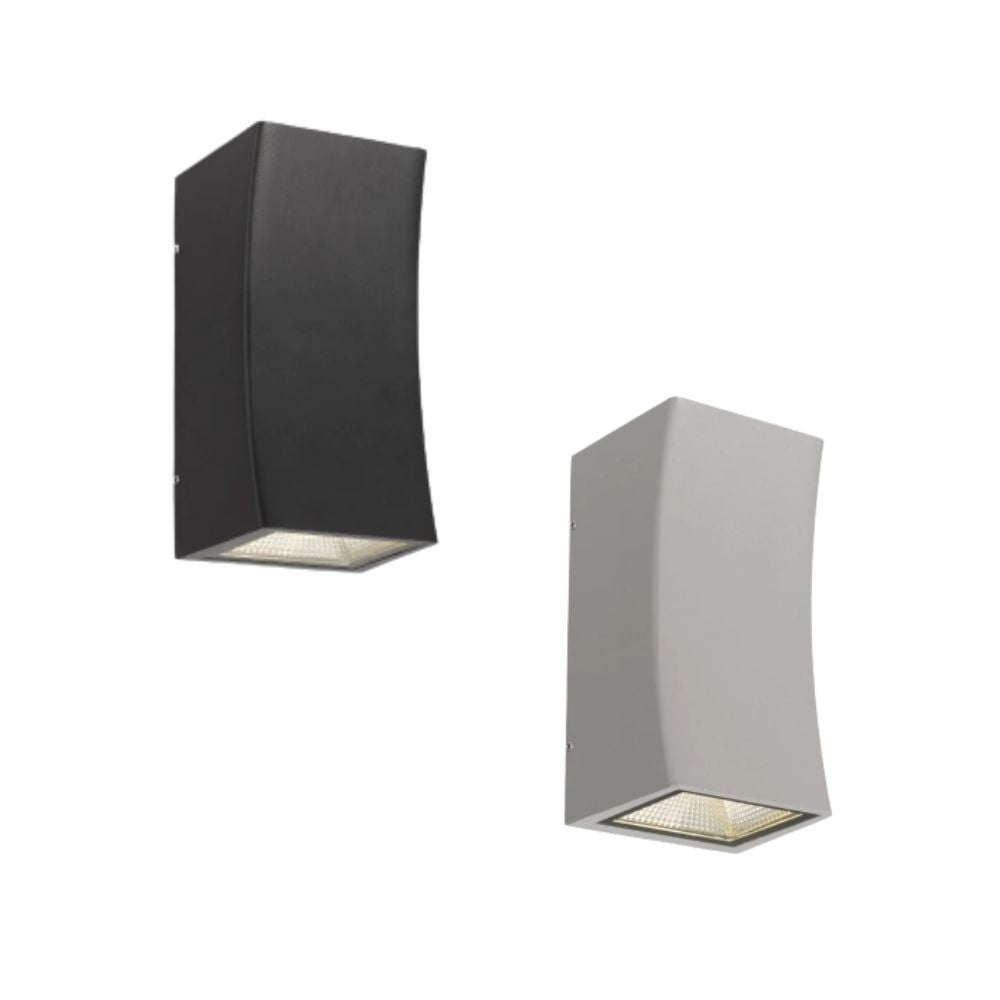 Telbix DASH Outdoor LED Wall Light - 14W, Tri-Colour Modern Up/Down, IP44-Telbix-Ozlighting.com.au