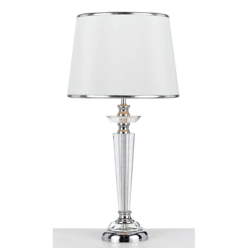 Telbix DIANA - Metal And Crystal Column Table Lamp-Telbix-Ozlighting.com.au