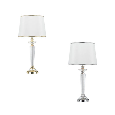 Telbix DIANA - Metal And Crystal Column Table Lamp-Telbix-Ozlighting.com.au