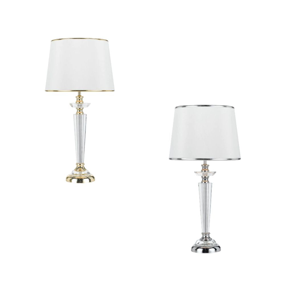 Telbix DIANA Table Lamp - Metal And Crystal Column-Telbix-Ozlighting.com.au