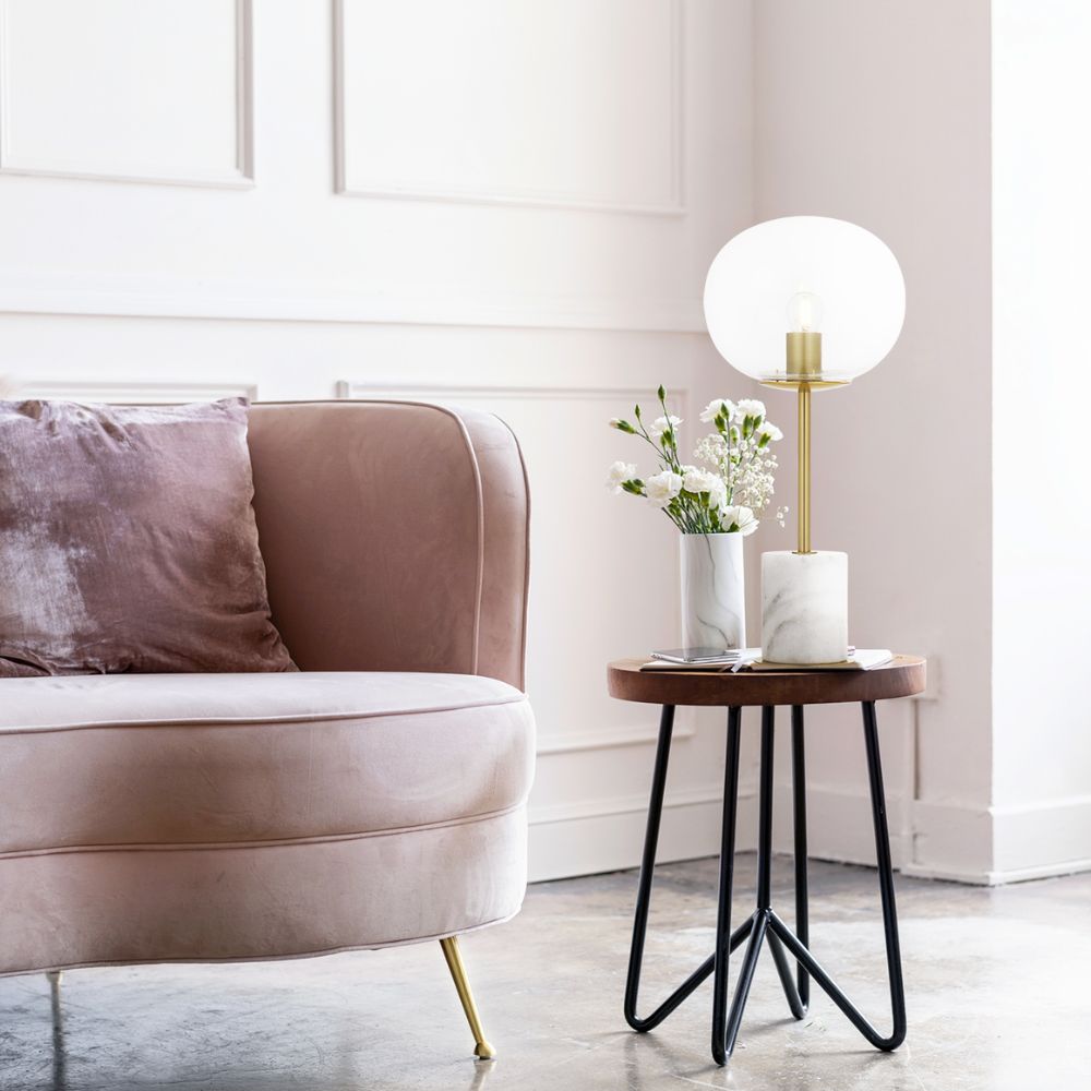 Telbix DIMAS Table Lamp - Metal And Marble Base-Telbix-Ozlighting.com.au