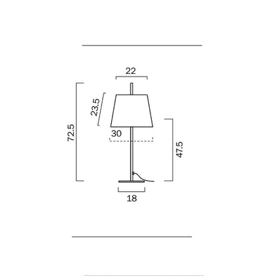 Telbix DIOR - Metal Table Lamp-Telbix-Ozlighting.com.au