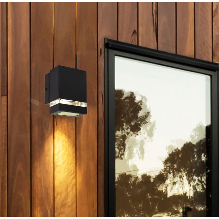 Telbix DIXON 1 - 6W LED GU10 Exterior Down Only Wall Light IP44 - 3000K-Telbix-Ozlighting.com.au