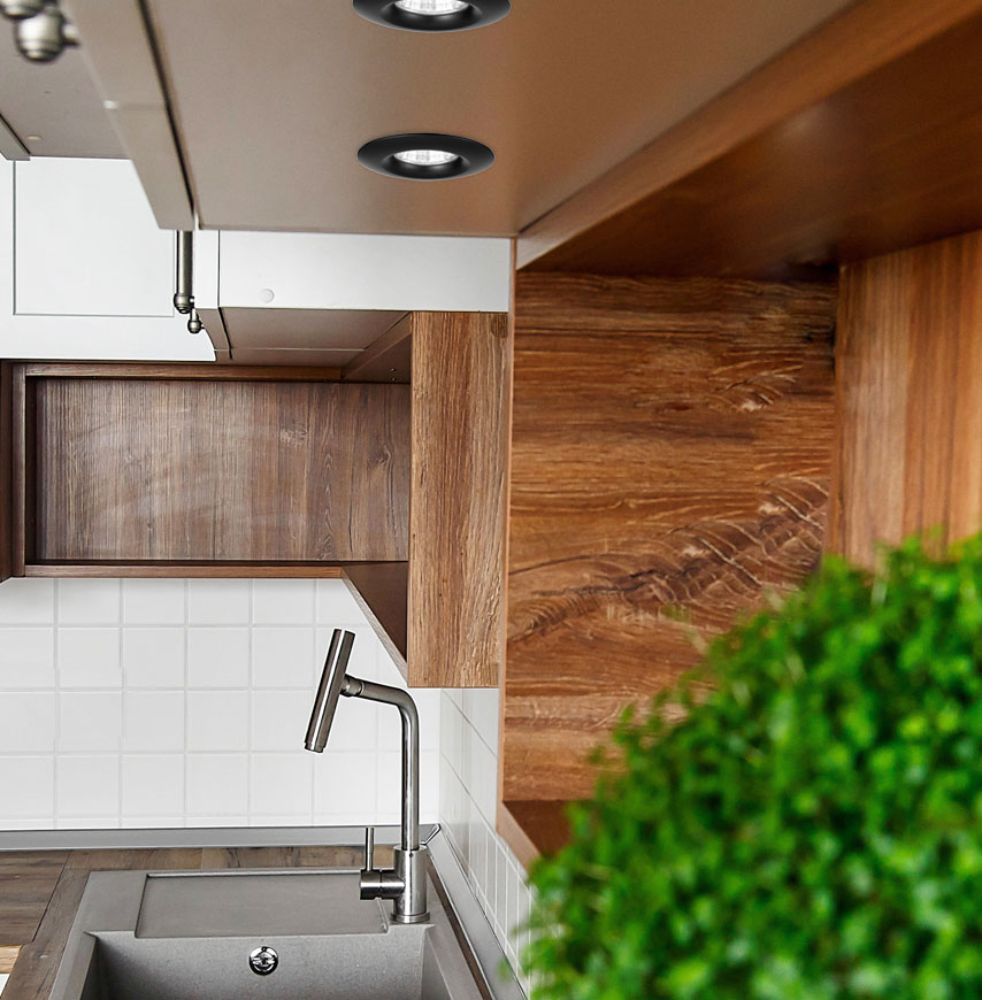Telbix DURO LED Downlight - 3W, Round Curved Trim Miniature Cabinet-Telbix-Ozlighting.com.au